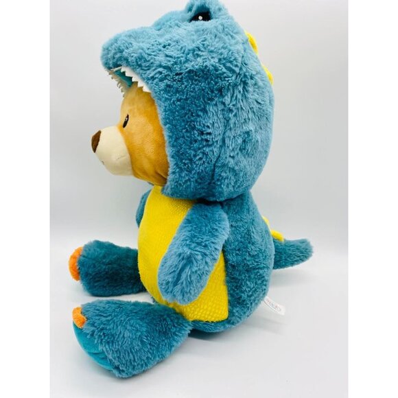 Spark Create Imagine Teddy Bear in Blue and Yellow Dinosaur Costume 19" Plush - Picture 2 of 9